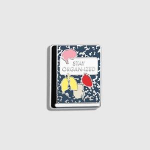 FIGS SCRUBS V COTERIE STAY ORGANIZED ENAMEL PIN